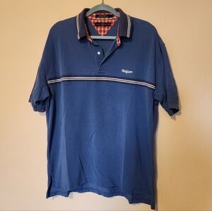 Vintage Tommy Hilfiger Navy Blue Polo with Chest Stripe